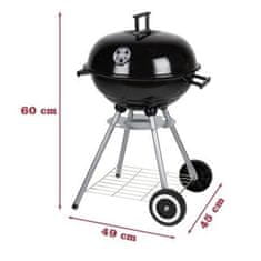 BBQ Collection ED-247424 Gril na drevené uhlie okrúhly 45 cm