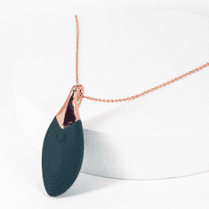 Lola Games Vibračný náhrdelník Liberty Leaf čierny - Zelená