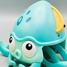 JOJOY® Interaktívna detská hračka plaziaca sa chobotnička s melódiou a svetlami (1x hračka so zabudovanou batériou + USB kábel) | CRAWLTOPUS