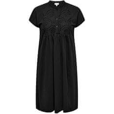 Only Carmakoma Dámske šaty CARSILLAH Regular Fit 15317092 Black (Veľkosť 5XL/6XL)
