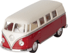 Volkswagen Bus klasik KT5060 (1962) na spätné natiahnutie - červený