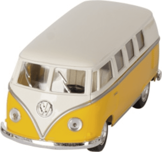 Kinsmart Volkswagen Bus klasik KT5060 (1962) na spätné natiahnutie - žltý