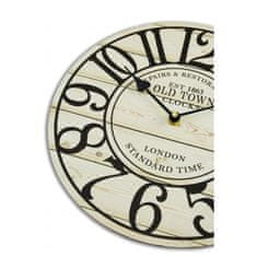 Dimex Falc, Drevené hodiny do kuchyne, 30 cm - Old