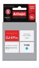 ActiveJet atrament Canon CLI-571C XL, 12 ml, nový ACC-571CNX