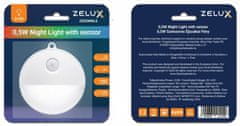 ZELUX Night Light nočné svetlo so senzorom 80x88x27,5mm 0,5W stmievateľné (ZEL-LED-NL-PIR)