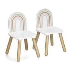 Zeller Detský stolček Rainbow so stoličkami biely