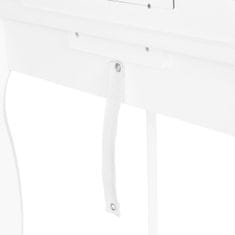 EcoToys Detský drevený toaletný stolík biely