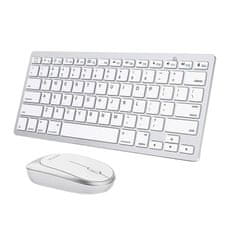 OMOTON Kombinovaná myš a klávesnice Omoton KB066 30 (stříbrná)