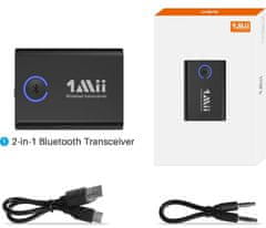 1Mii ML301 Bluetooth 5.3 aptX 2v1 RCA jack audio vysielač a prijímač