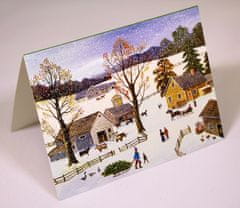 Galison Box s pohľadnicami Vianočné ľudové umenie