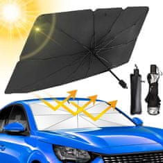 JOIRIDE® Univerzálna ochranná slnečná clona na čelné sklo s UV ochranou SHADESHELLA 2 + 2 ZADARMO (140 x 79 cm) | S4HADESHELLA