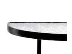 GARDEN LINE Čierny súprava balkónového nábytku - polovica stolíka + 2 skládací stoličky 