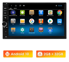 Hizpo 2 GB Univerzálna 2din Autorádio s Android, GPS navigácia, Handsfree - Bluetooth, WIFI, Kamera, 2GB RAM + 32GB ROM, Android Rádio
