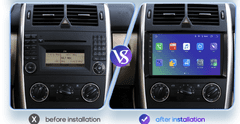 Hizpo 2Din Android autorádio pre Volkswagen Crafter od roku 2006, GPS navigácia, WiFi, Bluetooth - Handsfree autorádio pre VW Crafter, Mercedes Viano, Vito, Sprinter