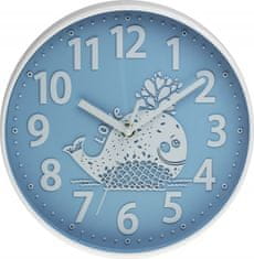MPM QUALITY Detské nástenné hodiny, 3229.30 - modrá, 25cm