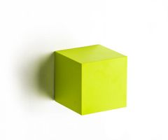 Qualy Nástenná krabička (uzatvorená) Pixel Cube, zelená