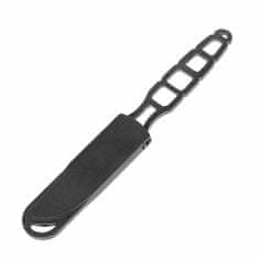 KA-BAR® KB-1118BP SKELETON malý taktický nôž 6,4 cm, čierna, celooceľový, plastové puzdro