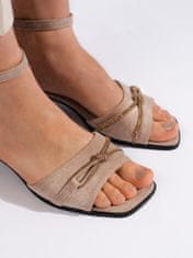 Amiatex Dámske sandále 107569 + Nadkolienky Gatta Calzino Strech, odtiene hnedej a béžovej, 40
