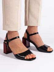 Amiatex Dámske sandále 107585 + Nadkolienky Gatta Calzino Strech, čierne, 38