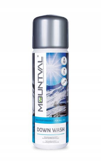 Mountval Down Wash 300 ml prémiový prací prostriedok pre turistické páperové oblečenie a doplnky