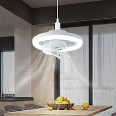 HOME & MARKER® Multifunkčný stropný ventilátor s LED svetlom a diaľkovým ovládaním (26 x12 cm, výkon 48 W) | FANGLO