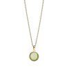 Slušivý pozlátený náhrdelník so zeleným kryštálom Artic Symphony 430-255-450