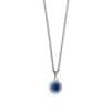 Slušivý oceľový náhrdelník s modrým kryštálom Artic Symphony 429-77-450
