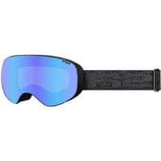 R2 Okuliare Powder - lyžiarske okuliare, čierne, modré chrómové sklo