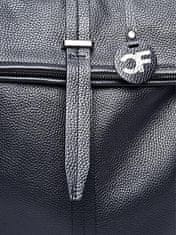 Carla Ferreri Dámsky kožený batoh CF1884 Nero