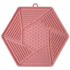 EPIC PET Podložka EPIC PET Lick & Snack lízací hexagon světle růžový 17 x 15 cm