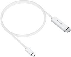 Hyper kábel USB-C- HDMI, 4K, 2.5m, biela