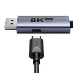 BASEUS Adaptér USB-C - DP Baseus 8K 1,5 m (čierny)