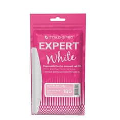 STALEKS Náhradný brúsny papier Expert 40 hrubosť 180 (White Disposable Files for Crescent Nail File) 30 ks