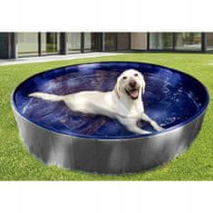 Purlov  23832 Skladací bazénik pre psov 160 x 30 cm, modro-sivý