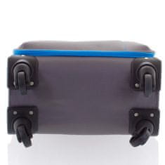 ORMI Kvalitný látkový kufor na kolieskach 4 kolieska, veľkosť I, sivý