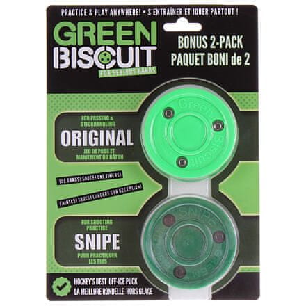 Green Biscuit Bonus 2-Pack hokejový puk tréningový balenie 1 sada