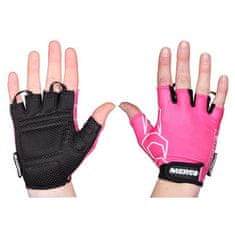 BG Gel 02 cyklistické rukavice ružová-čierna veľkosť oblečenia XS