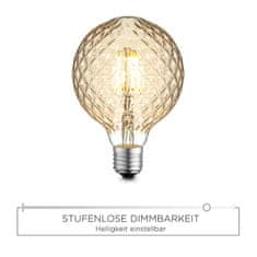 PAUL NEUHAUS Leuchten DIRECT LED Filament, dekoratívne Globe, 4W E27 priemer 95mm 3000K DIM 08468 LD 08468
