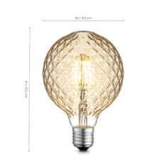 PAUL NEUHAUS Leuchten DIRECT LED Filament, dekoratívne Globe, 4W E27 priemer 95mm 3000K DIM 08468 LD 08468