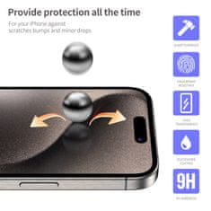BLUEO Blueo 3D zakrivené tvrdené sklo HD - iPhone 15 Pro Max