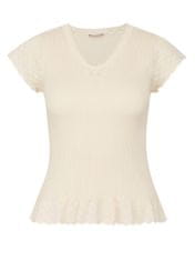 Orsay Béžové dámske tričko s krátkym rukávom XS