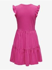 ONLY Tmavo ružové dámske basic šaty ONLY May XS