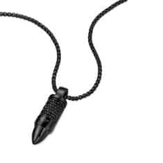 Police Štýlový pánsky náhrdelník s kryštálmi Bullet PEAGN0034101