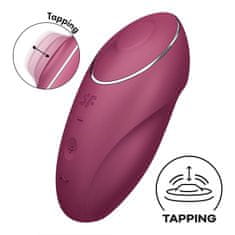 Satisfyer Satisfyer Tap & Climax 1 (Red), vibračný vibrátor na klitoris