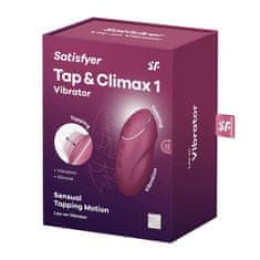 Satisfyer Satisfyer Tap & Climax 1 (Red), vibračný vibrátor na klitoris