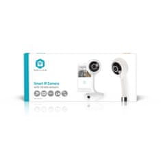 Nedis Interiérová kamera SmartLife | Wi-Fi | Full HD 1080p | microSD (nie je súčasťou dodávky) / Cloud Storage (voliteľné) | So snímačom pohybu | Nočné videnie | biely 