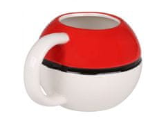 Pokémon Keramický hrnček Pokemon Pokeball, červeno-biely 