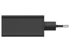 ColorWay 1x USB a 2x USB-C/ turbo sieťová nabíjačka/ 65W/ 100V-240V/ Čierna