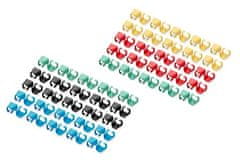 Digitus Color spony pre Patch kábel, balíček 100ks, zmiešané (20 ks v každej farbe: červenej, zelenej, modrej, žltej, čiernej)