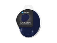Natec Podložka pod myš ergonomická gélová MARMOT, tmavo modrá, 245x225 mm